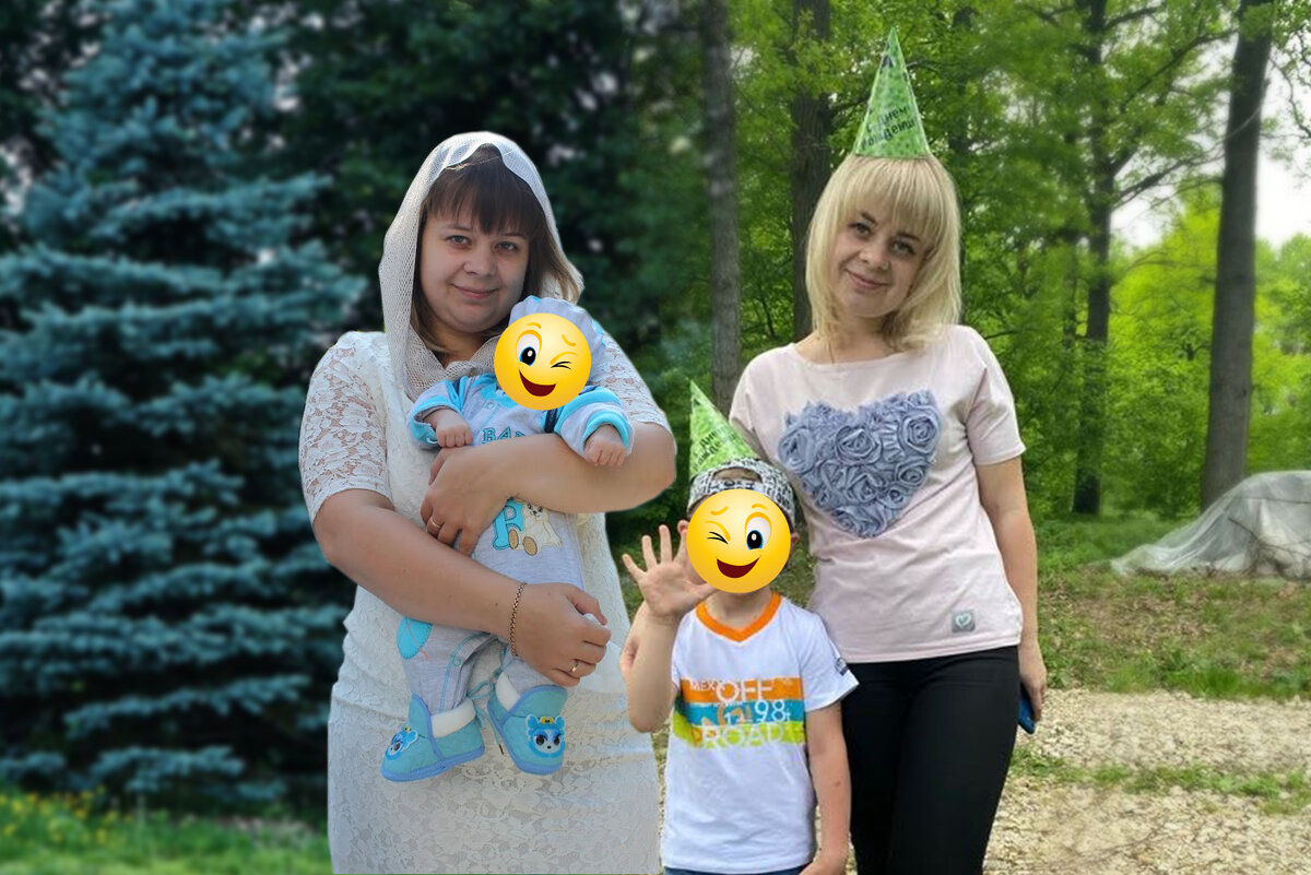 Слева - 2 месяца после родов, вес 85 кг. Справа - спустя пять лет, вес 60 кг.