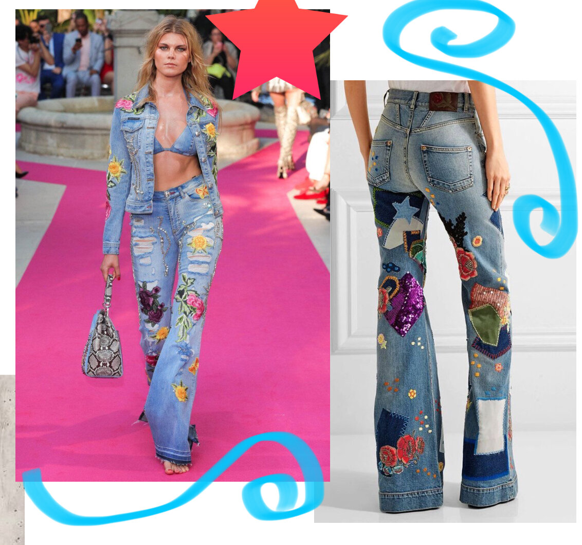 джинсы от кутюрье-фотоколлаж автора 