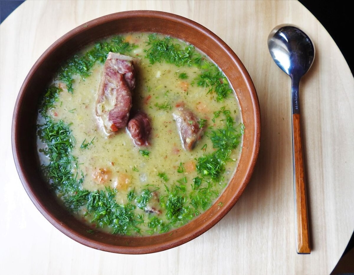 Суп с копчёными рёбрышками лося - пошаговый рецепт с фото