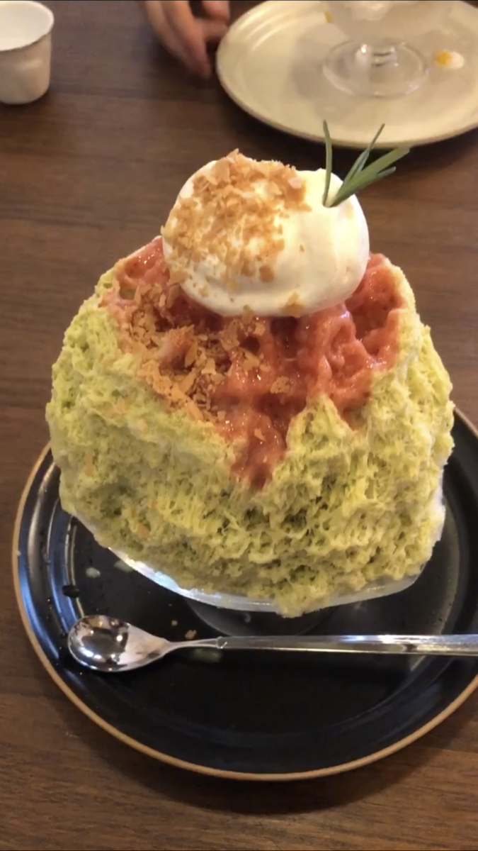 Фисташковое какигори 