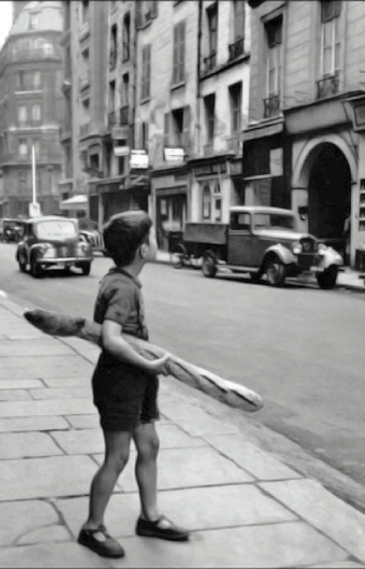 Фотограф Рене Бурри "Париж, правый берег", 1950 г.