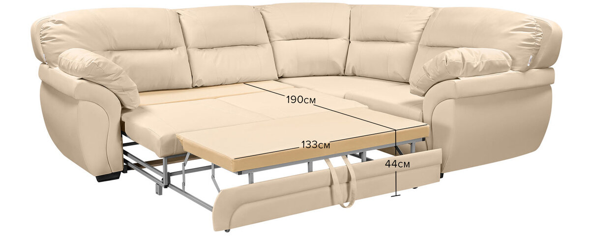 Диван кожаный угловой Бристоль в интернет-магазине Homeme