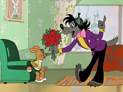 кадр из мультфильма " Ну, погоди!"