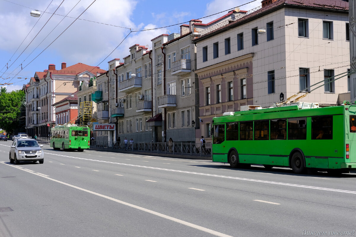 Приятные глазу троллейбусы Казани (не то, что развалюхи в Йошкар-Оле).