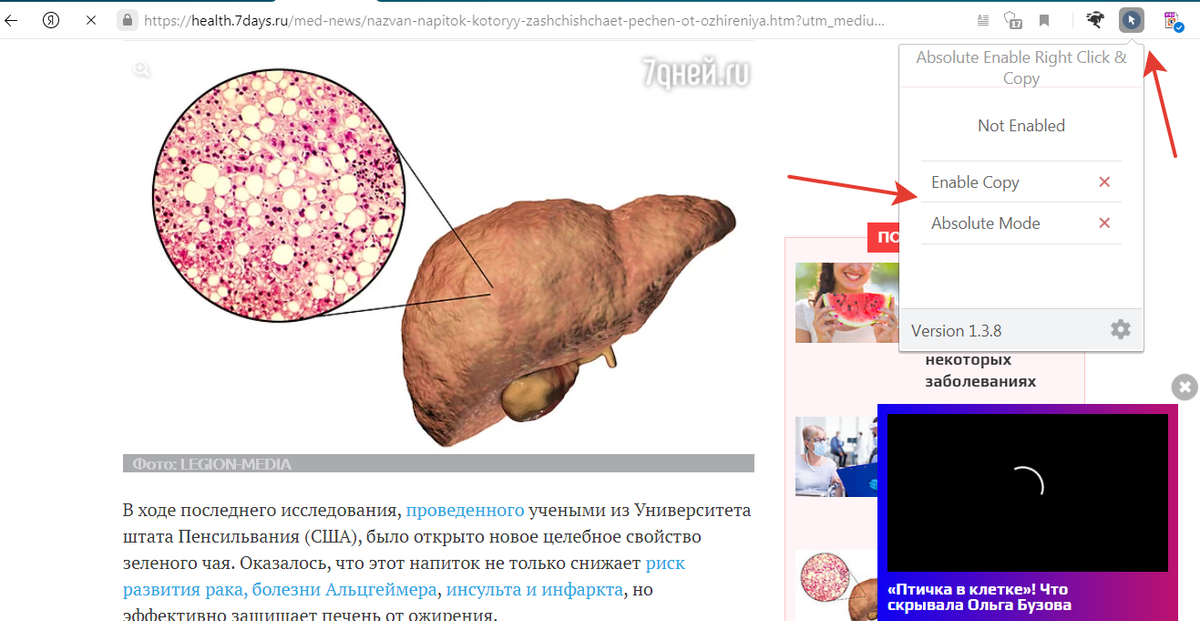 Защита контента сайта от копирования