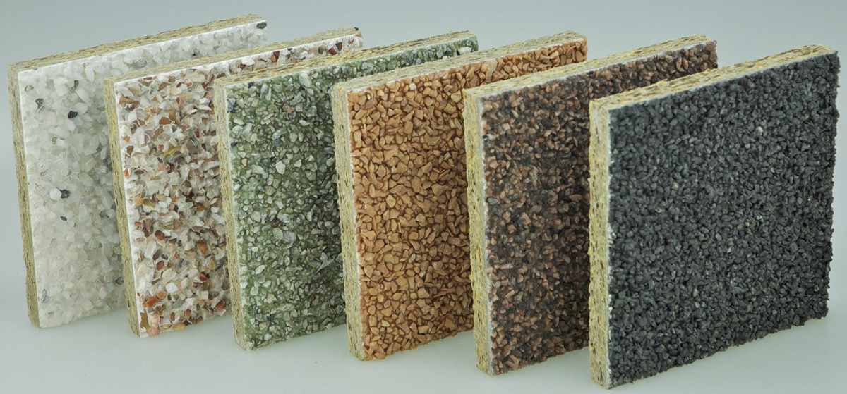 Образцы минеральной штукатурки