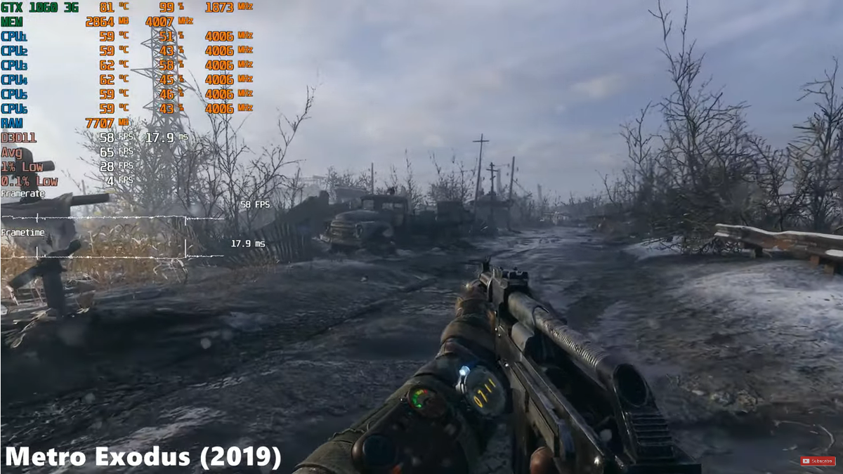 Метро - 65фпс