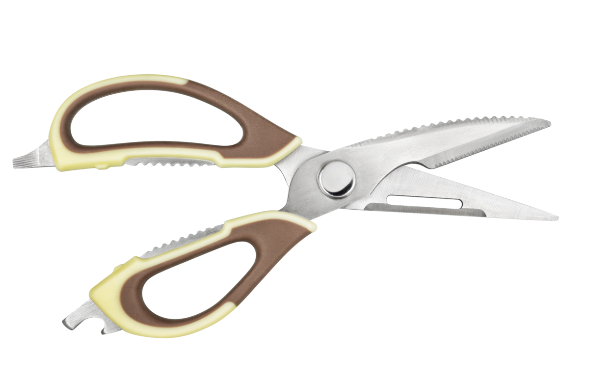 Ножницы с удобными прорезиненными ручками