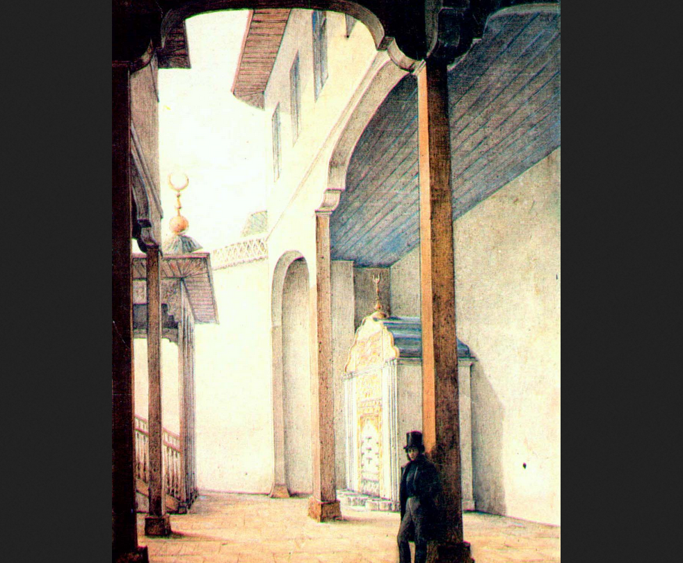 Никанор Григорьевич Чернецов. «Пушкин в Бахчисарайском дворце». 1837.