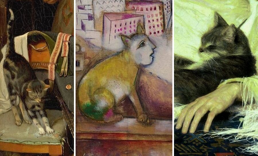 Этих котиков вы встретите на картинах из теста.