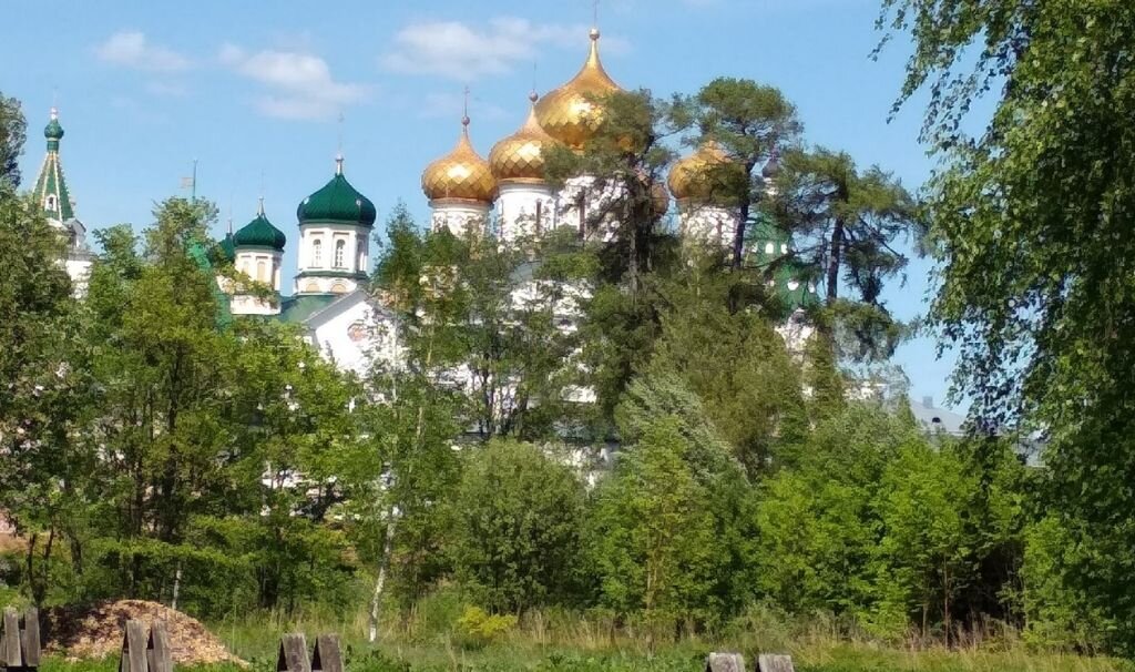 Вид на Ипатьевский монастырь из  музея "Костромская слобода