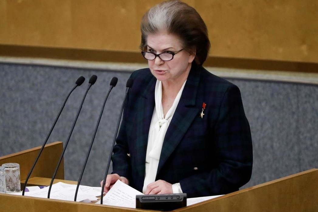 Валетнина Терешкова выступает в Госдуме