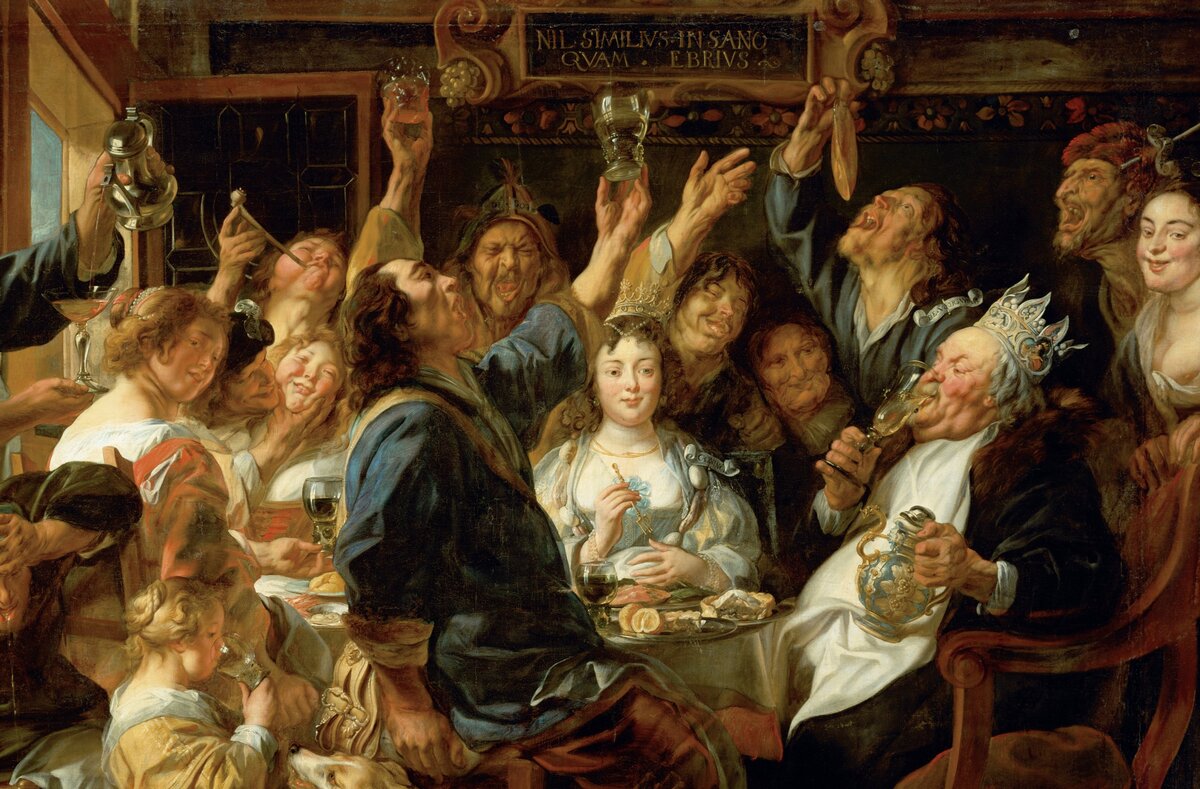 Якоб Йорданс. Бобовый король