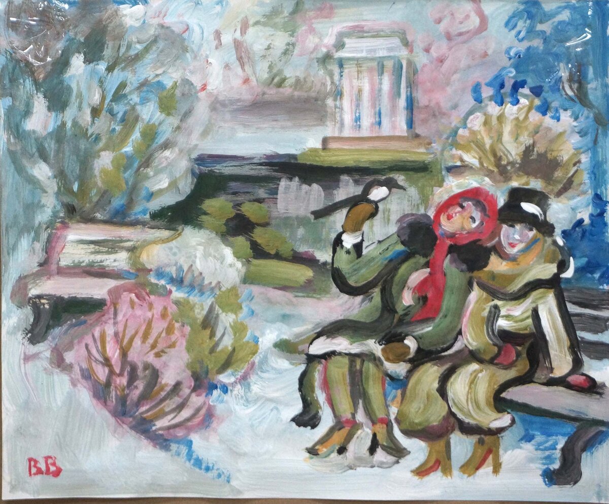 Виктор Винокуров Сороки 42х50 бум гуашь 2021 г  