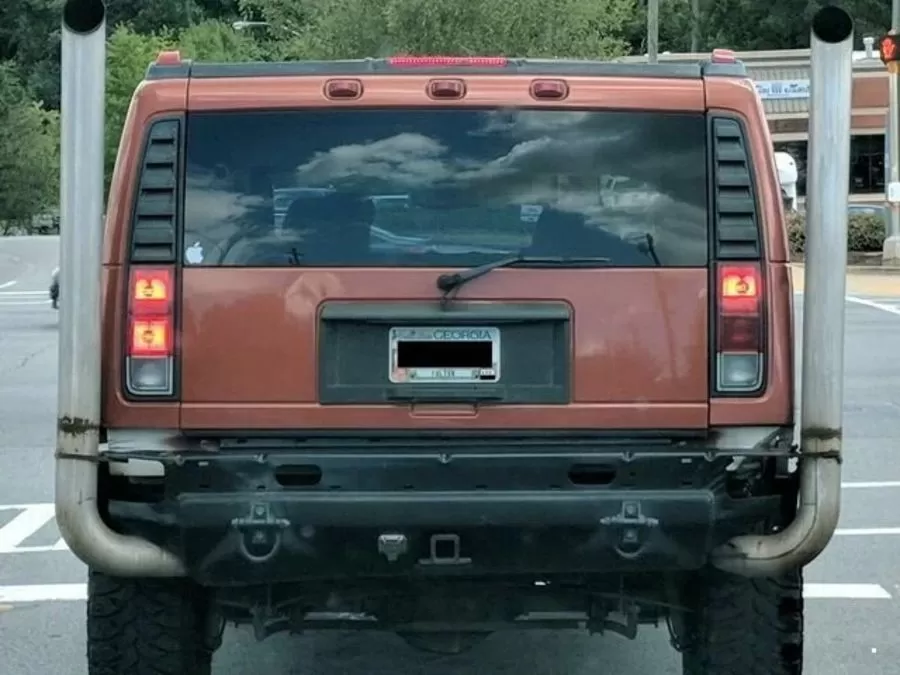 Apple против экологии что-ли или к чему «яблоко» на заднем окне?