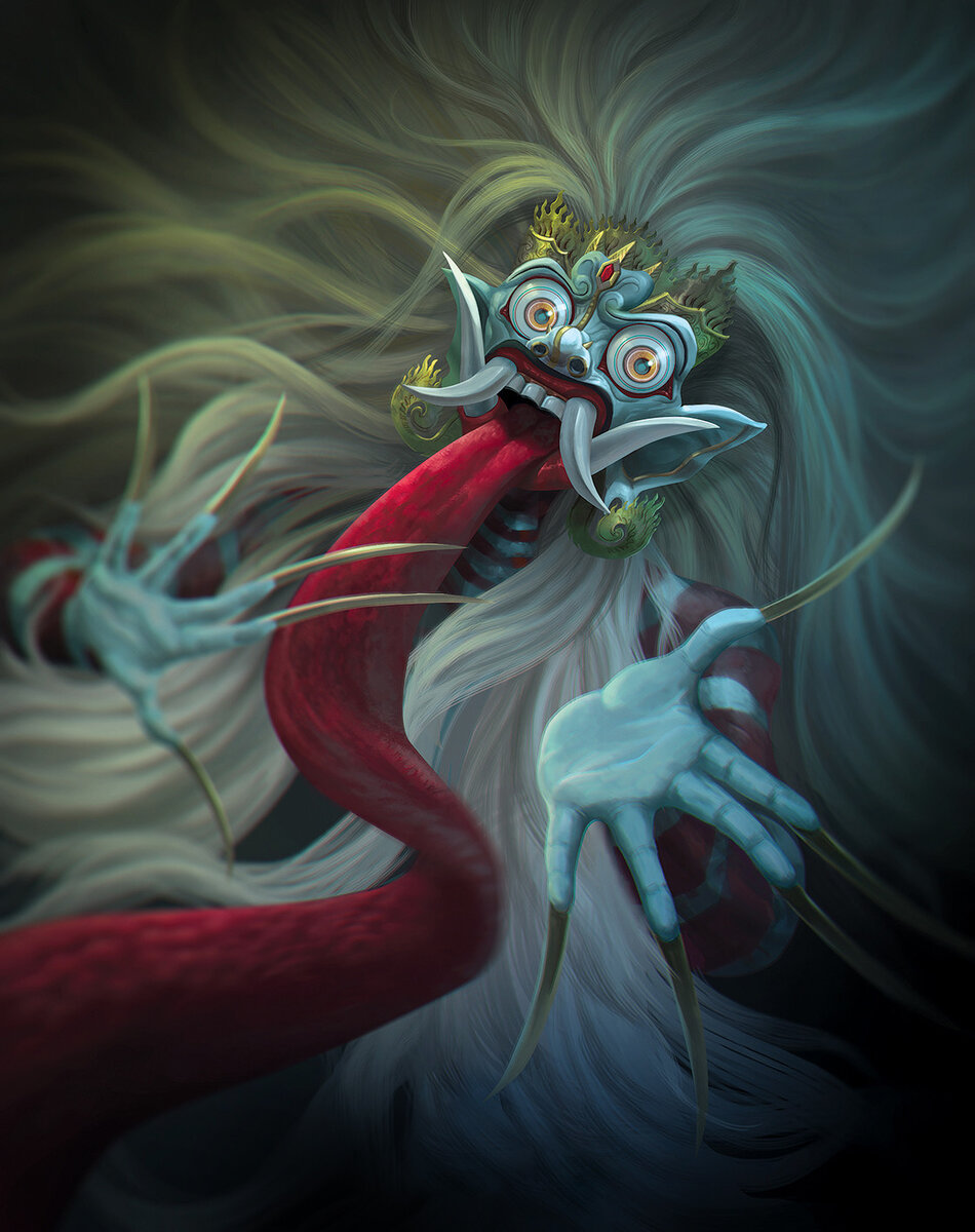 Рангда авторства Агунга Вуландана