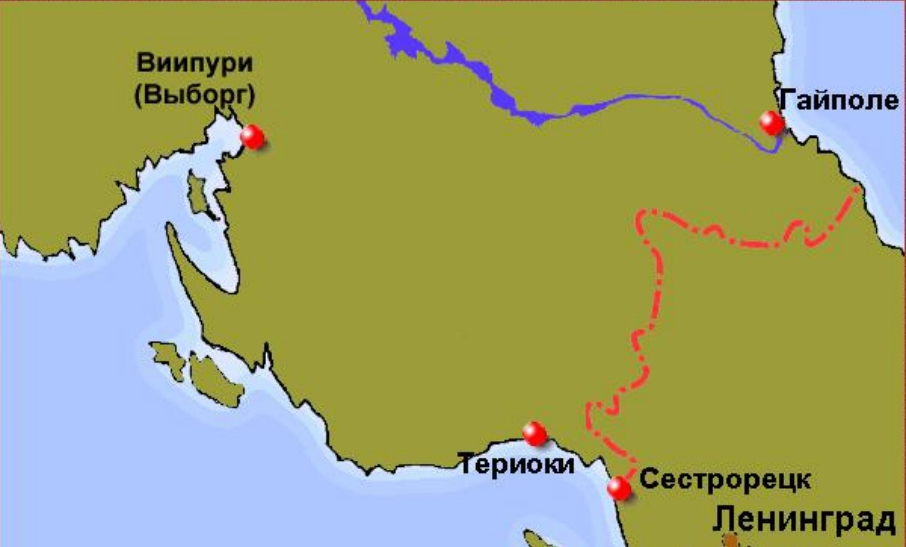 Граница финляндии до 1939 года карта - 89 фото