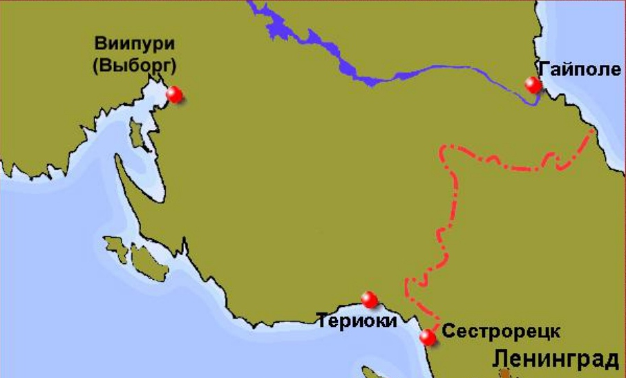 Карта финляндии до 1939 года на русском языке с городами