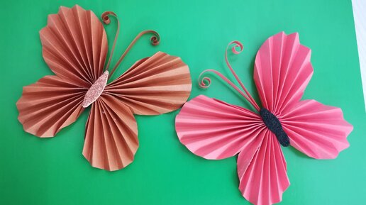 Оригами БАБОЧКА Как сделать бабочку из бумаги Простые поделки из бумаги Origami Paper Butterfly