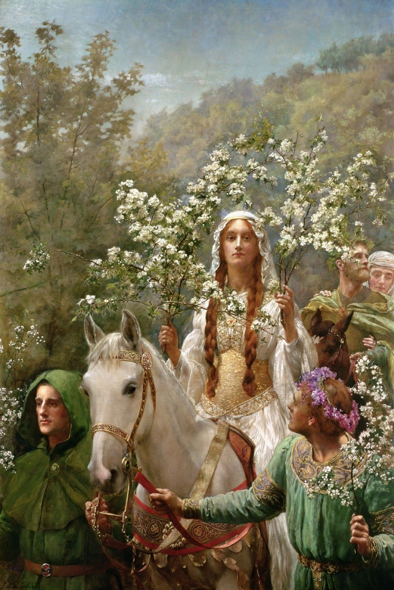 Джон Кольер «Гвиневра, празднующая май» (1900)