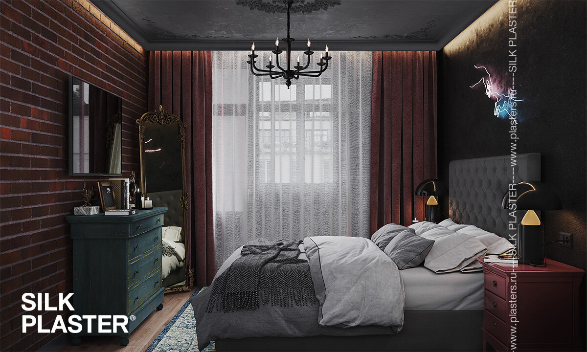 Спальня в стиле Loft