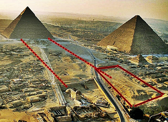 Потерянный сфинкс в Гизе - эксперты утверждают, что рядом с пирамидами был второй сфинкс.