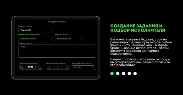 Алгоритм подбирает заказчикам самых подходящих исполнителей по указанным требованиям в задаче.