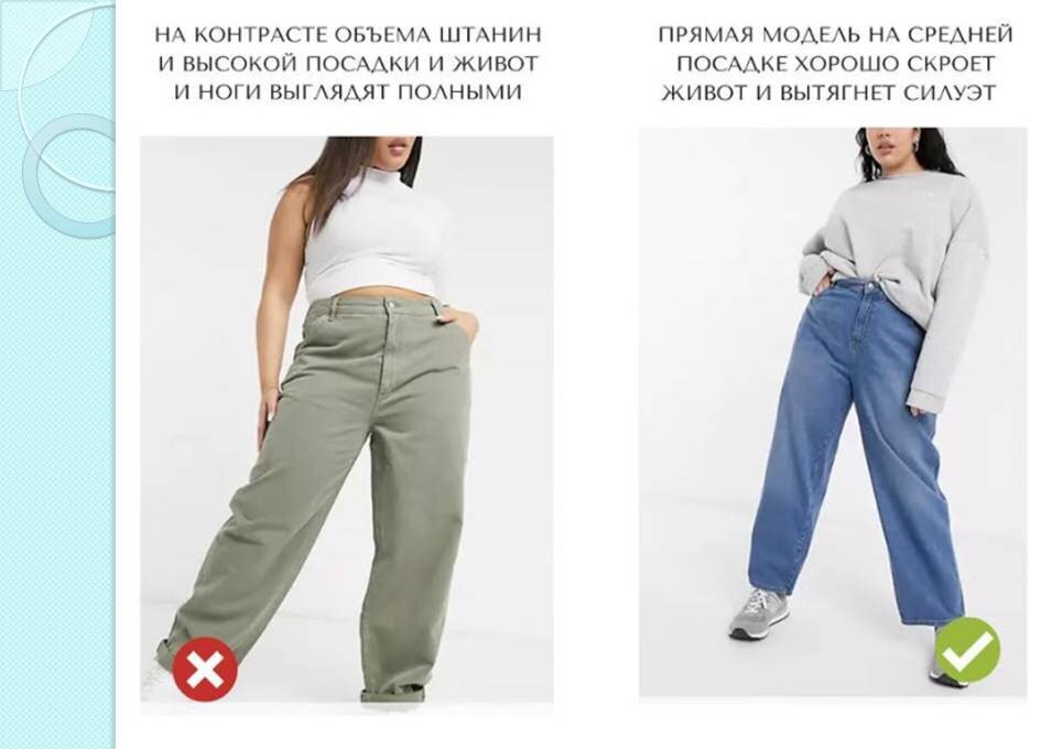 Какие брюки стоит носить, если у вас большой живот