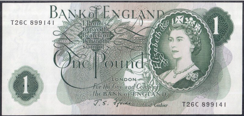 Один фунт образца 1966 года.