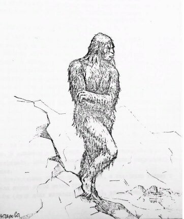 Рис.1 Произвольный рисунок Н.В. Гончарова со слов
очевидцев («Гамлет» – ред.).