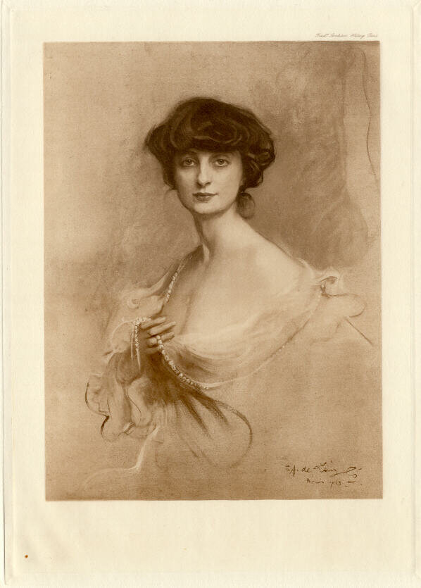  Портрет А. де Ноай, графини Матье, кисти Ф. де Ласло.