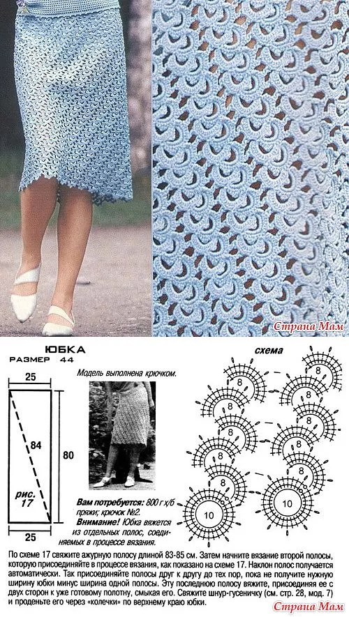 Красивая юбка из ленточного кружева 😉 | Ручки вяжут | Вязание | ВКонтакте