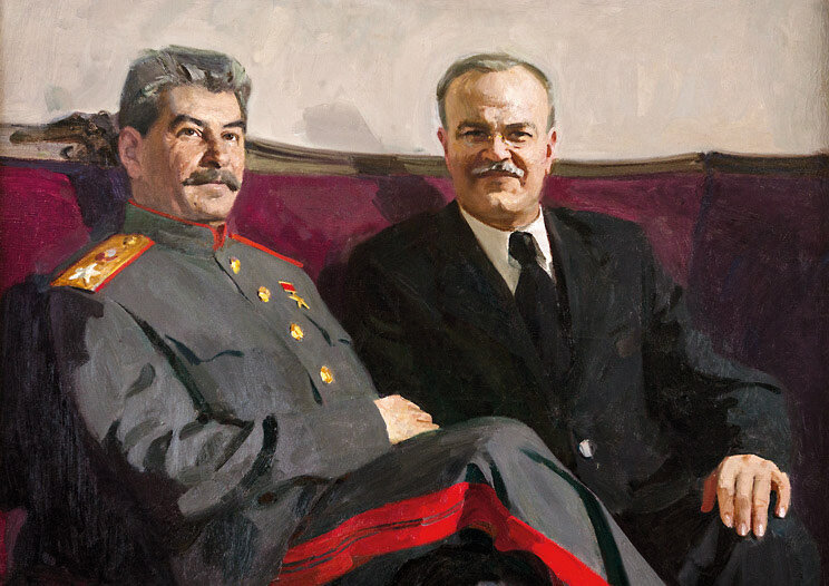И.В. Сталин и В.М. Молотов, картина художника В. Ефанова, 1947г.