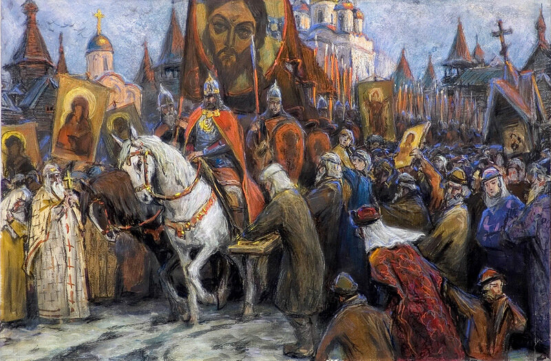 выход войска их Новгорода