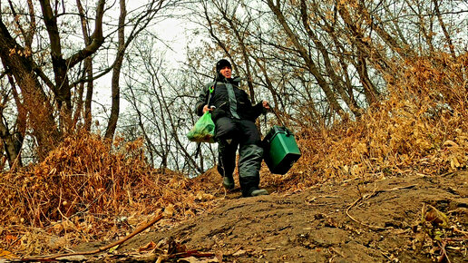 Поездка на рыбалку. Приготовление болтушки и рыбалка на новом месте