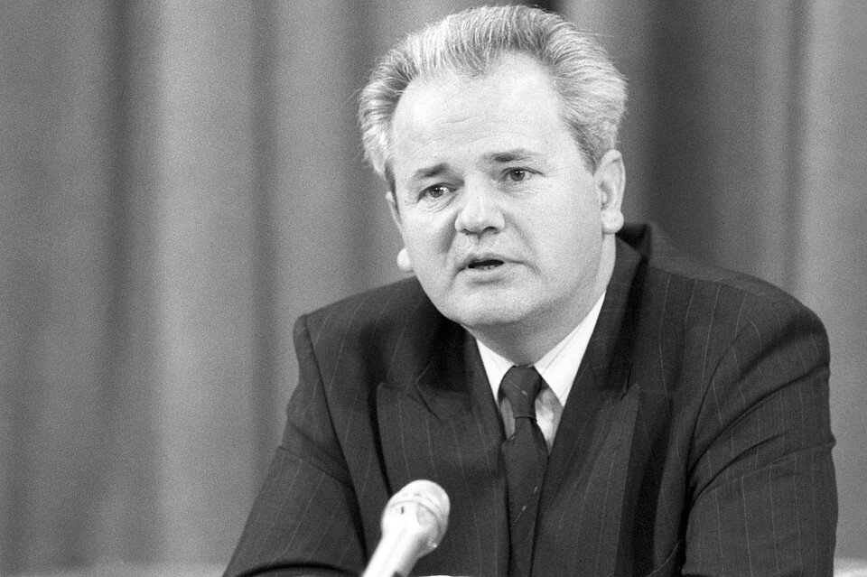 Слободан Милошевич в 1991 году.