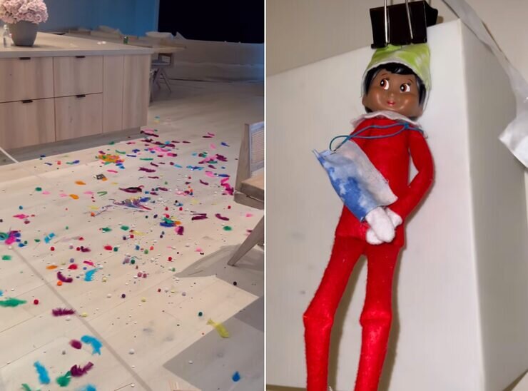 #ким кардашян #дети #рождество #бардак #новости #баловство #эльфы 