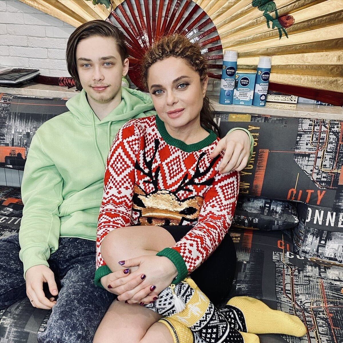 Наташа Королева с сыном Архипом