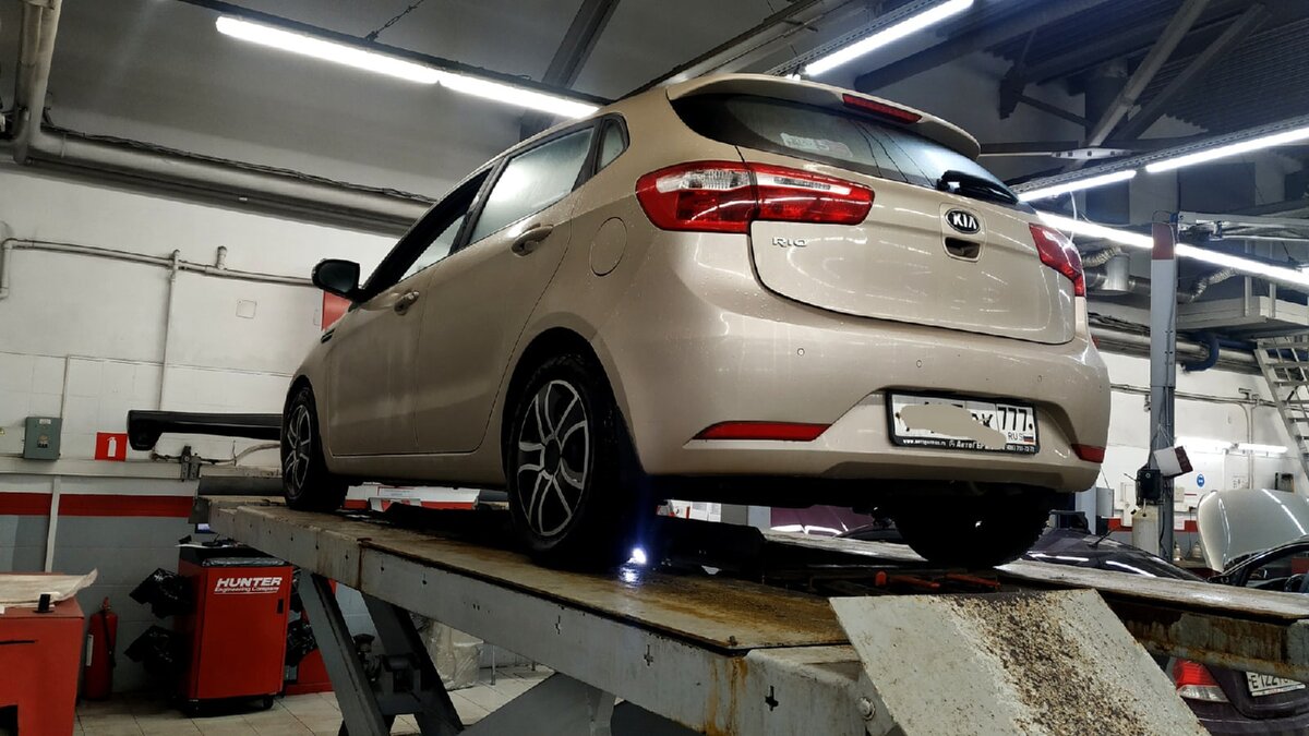 Фотографии с осмотра Kia Rio