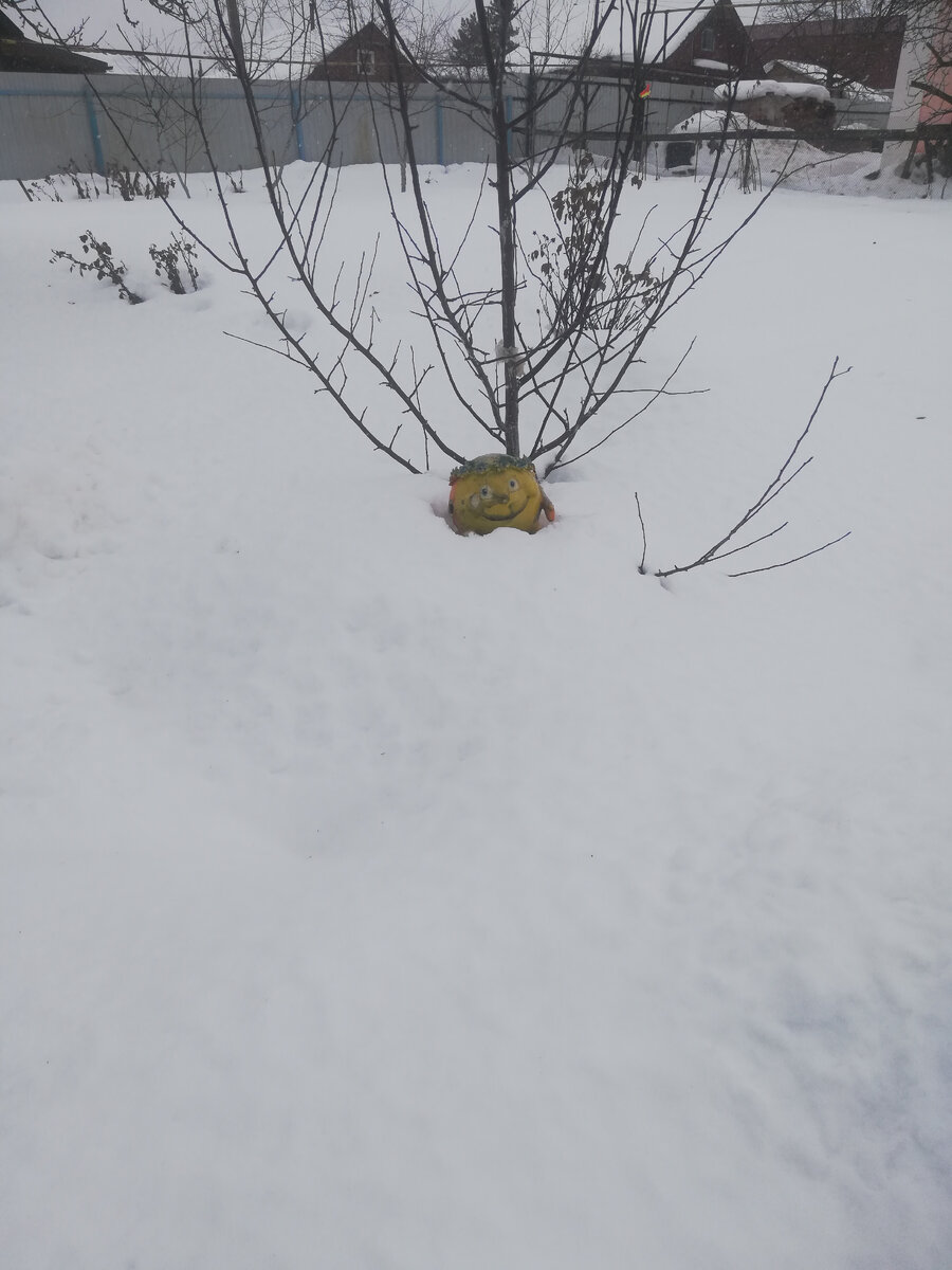 Много снега.