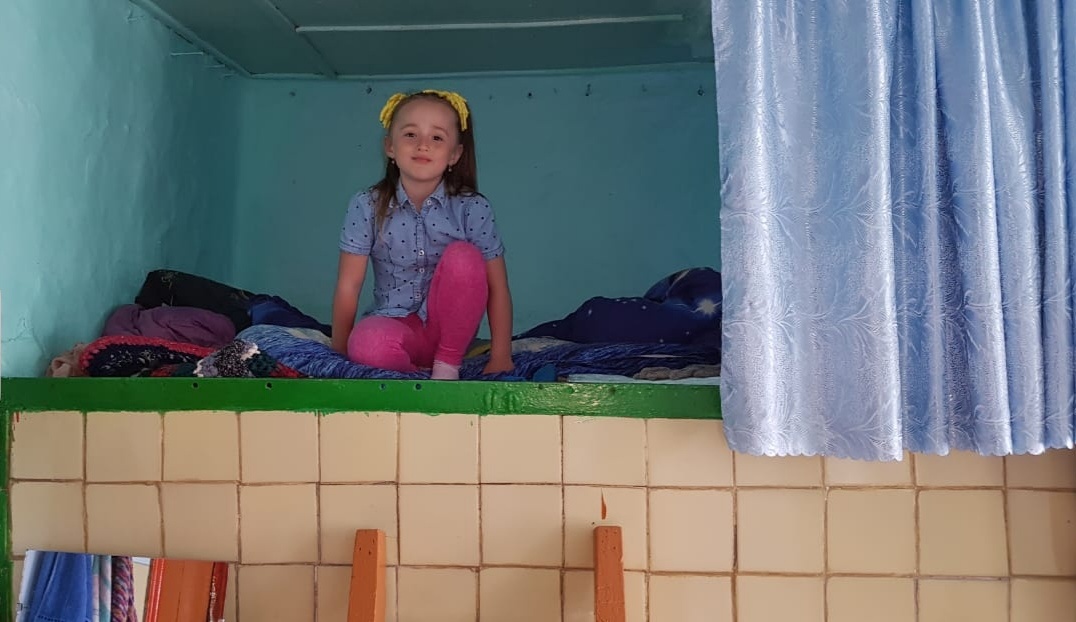 На русской печи