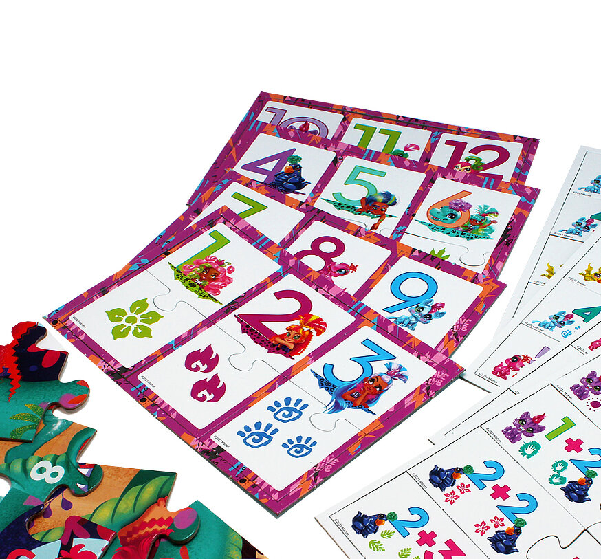 Набор 3в1 «Счет» с любимыми героями мультфильма Cave Club