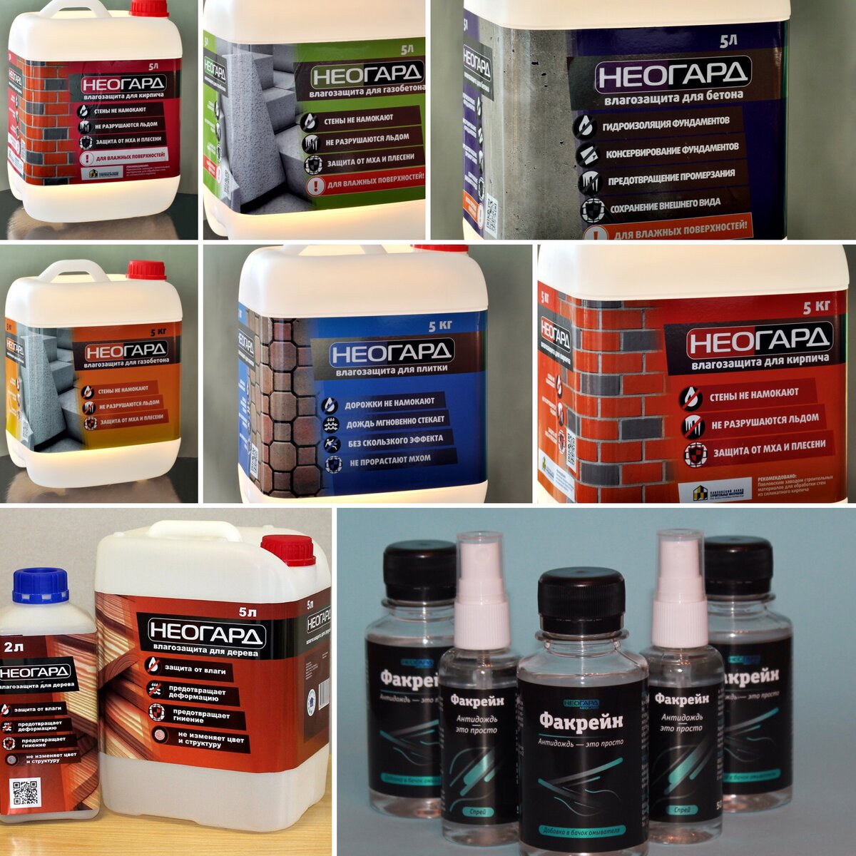 Гидрофобизаторы Неогард