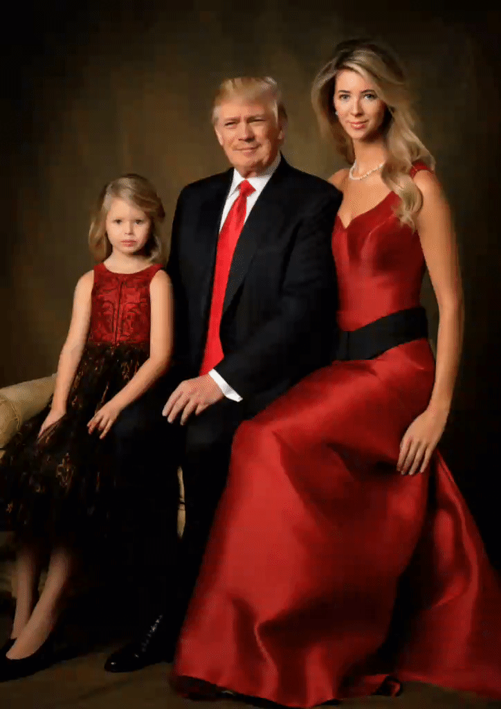 Хреновы в образе семьи президента Трампа. Ожившая картинка.