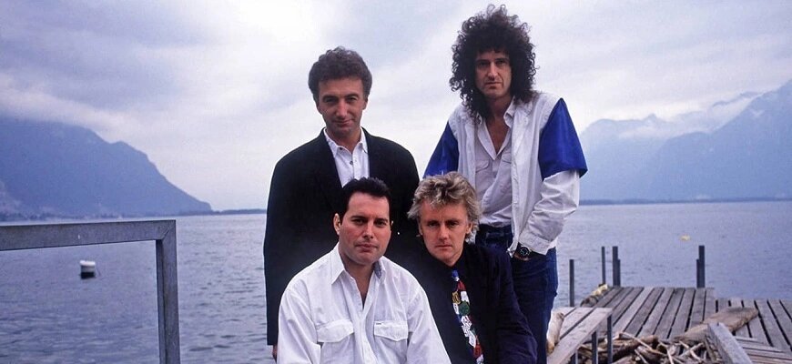 Группа Queen в Монтрё в 1988 году © Getty Images