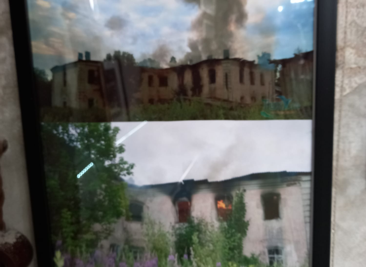 фото пожара в Тюремном замке Боровска