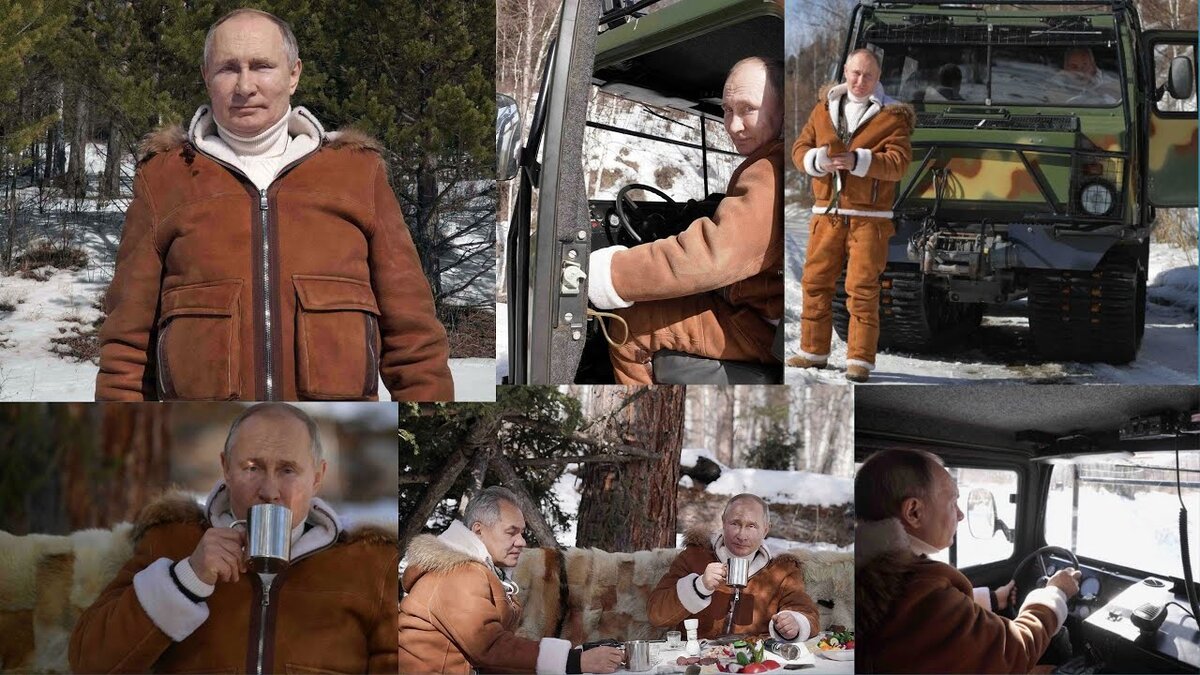 Путин на отдыхе с шойгу