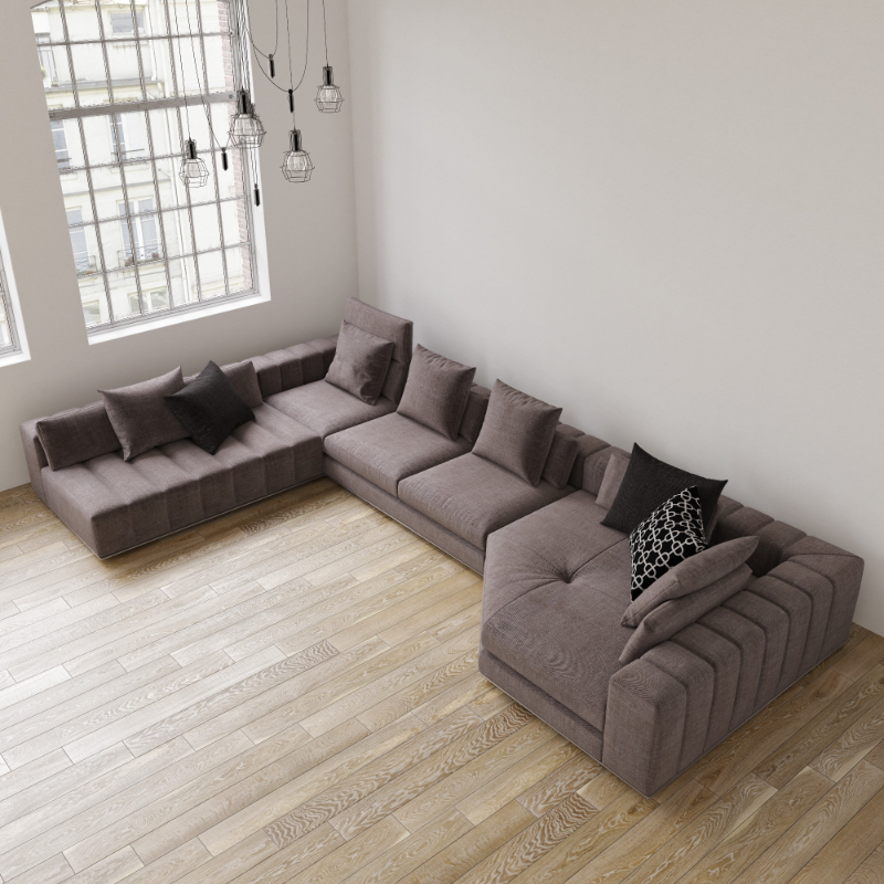 Угловой модульный диван