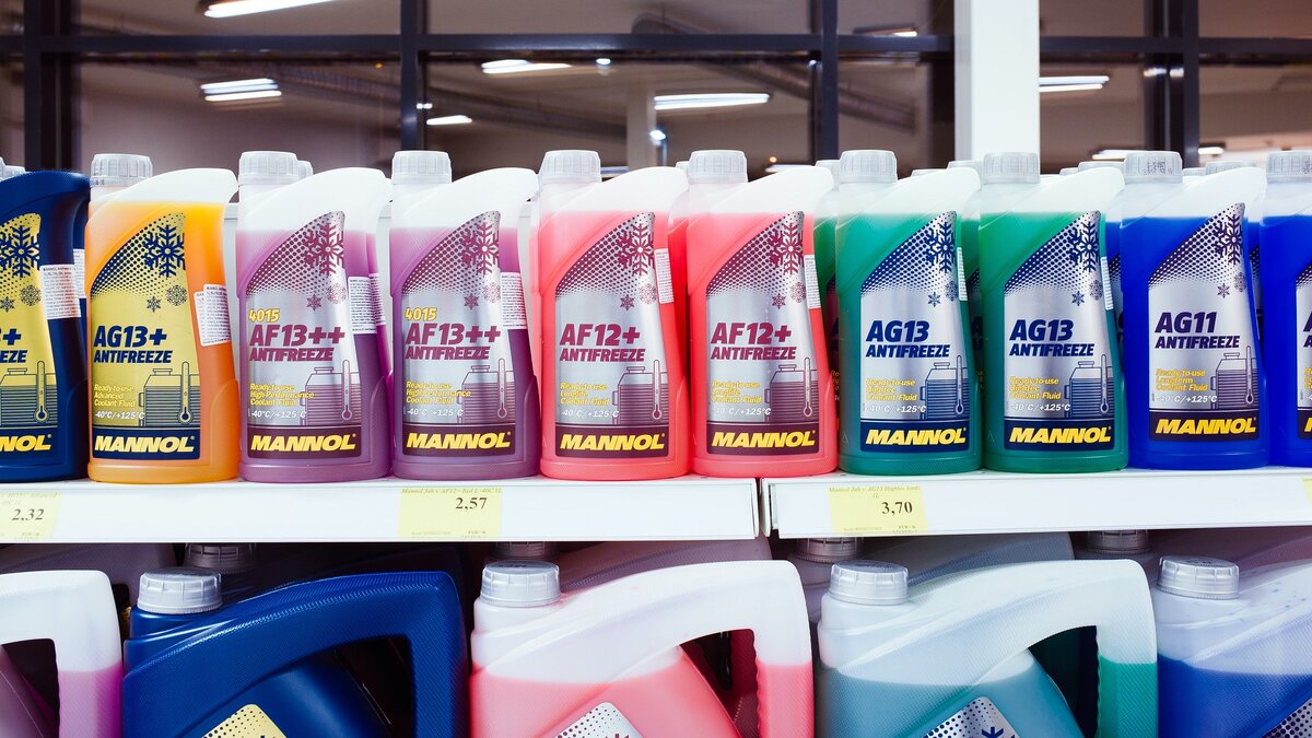 Ассортимент не замерзающей жидкости