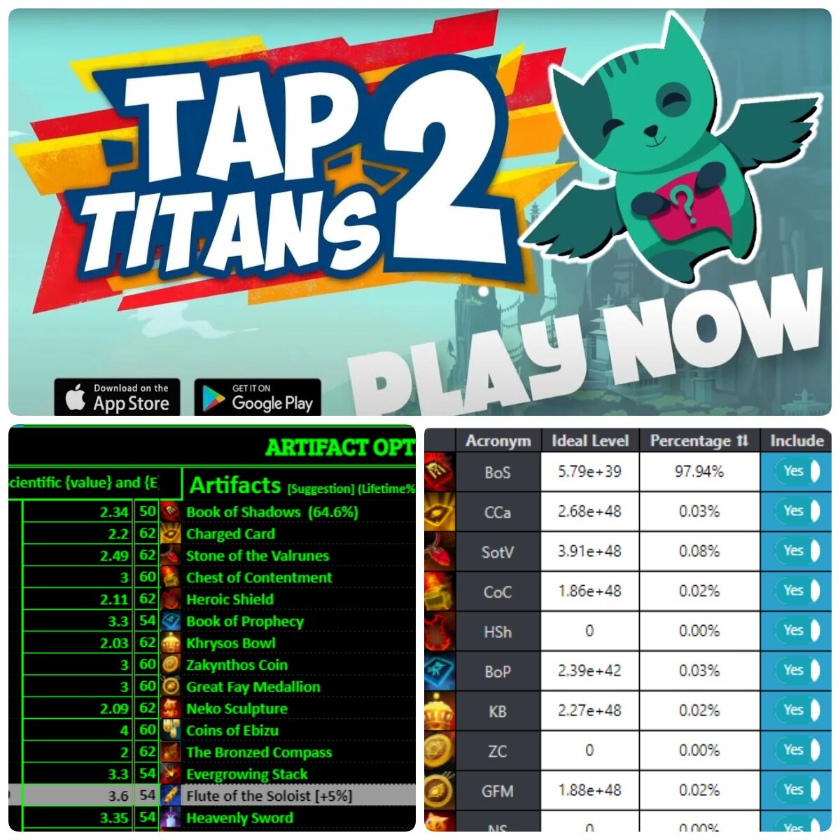 Tap titans 2 билды